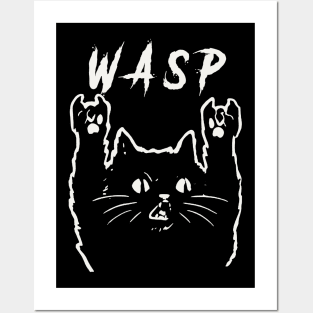 wasp metal cat Posters and Art